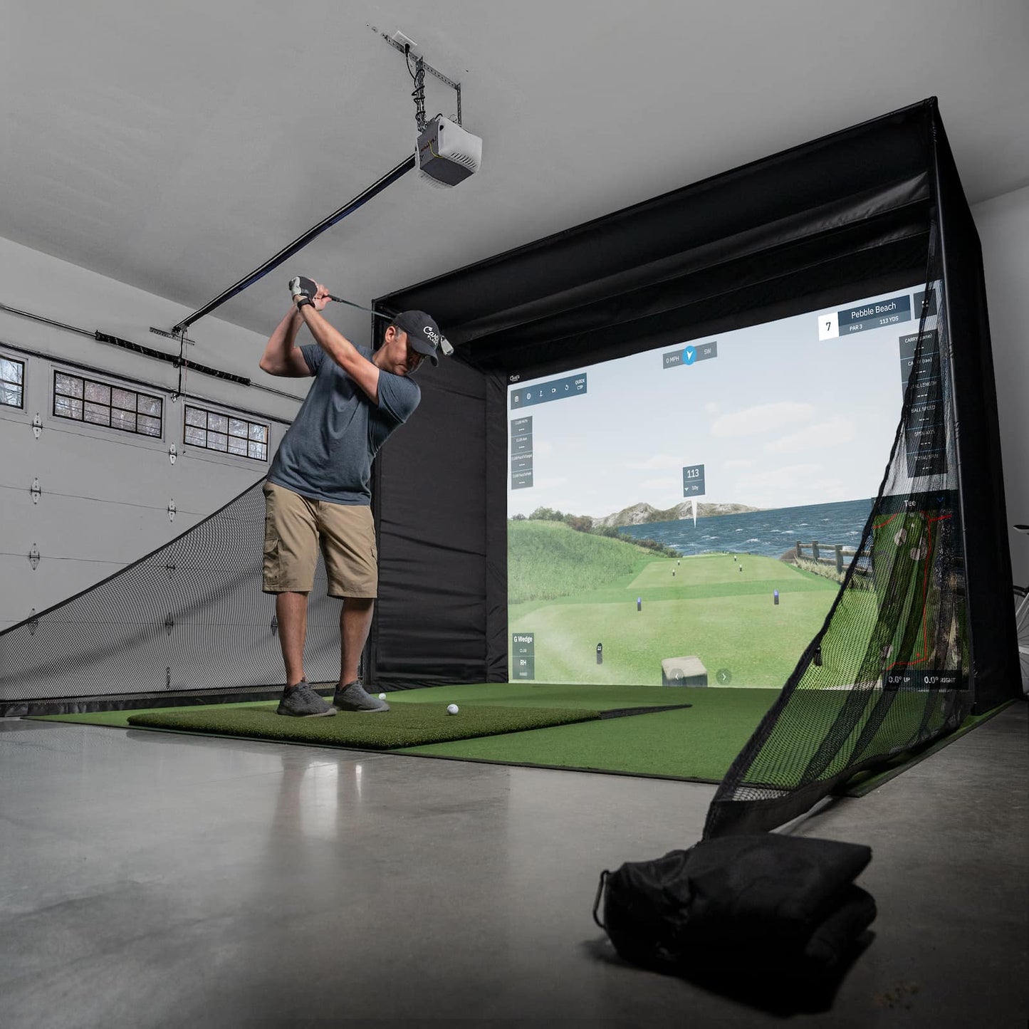 DIY Golf Simulator Enclosure Kit with Impact Screen